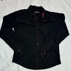 Vintage BC Ethic Custom Crafted Men's Long-Sleeve Button Up - Size L